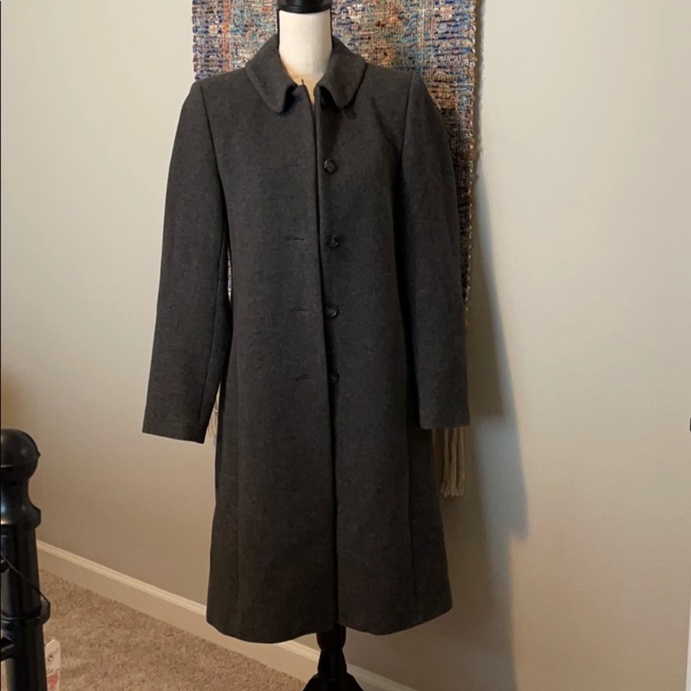 Ann Taylor charcoal long coat